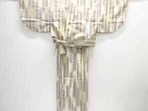 未使用品　縞模様二部式小紋着物